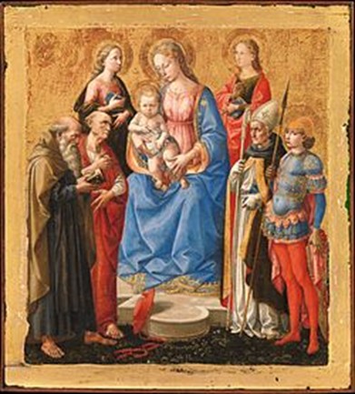 Madonna and Child with Saints 1450s Pesellino